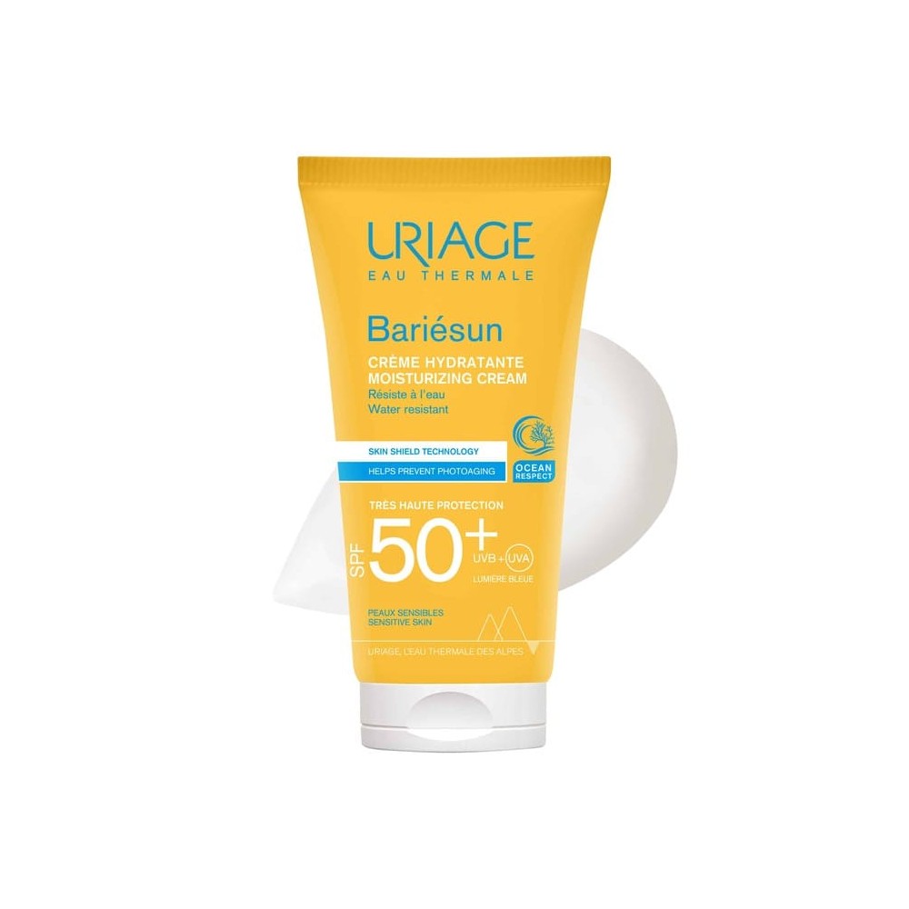 Preview 2 of Uriage Bariesun Moisturizing Cream Spf50+  Αδιάβροχο Ενυδατικό Αντηλιακό Προσώπου Για Ευαίσθητη Επιδερμίδα 50ml